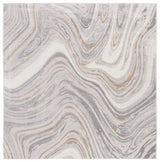 Safavieh Prestige 6'-7" x 6'-7" Rug in Ivory / Grey