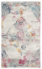 Safavieh Madison 3'-0" x 5'-0" Rug in Light Grey / Fuchsia