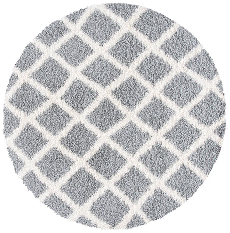 Safavieh Sgd-Dallas Shag 6'-0" x 6'-0" Rug in Grey / Ivory