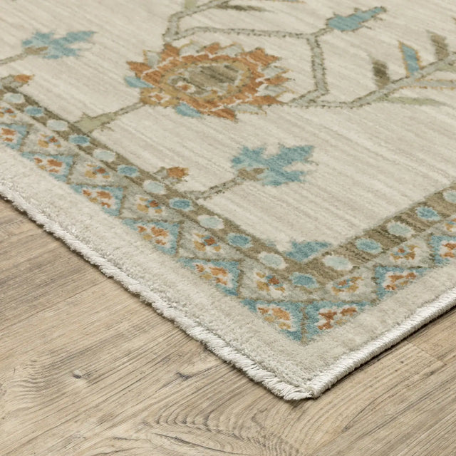 Oriental Weavers Sphinx Maeve MAE07 Rust Rugs - corner detail