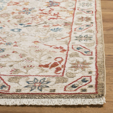 Safavieh Kashan 4'-0" x 6'-0" Rug in Ivory / Ivory