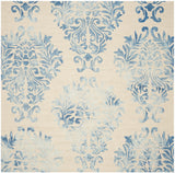 Safavieh Dip Dye 7'-0" x 7'-0" Rug in Beige / Blue