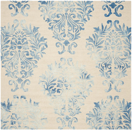 Safavieh Dip Dye 7'-0" x 7'-0" Rug in Beige / Blue