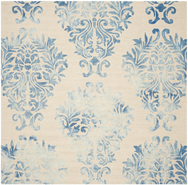 Safavieh Dip Dye 7'-0" x 7'-0" Rug in Beige / Blue