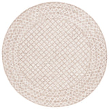 Safavieh Abstract 6'-0" x 6'-0" Rug in Ivory / Brown