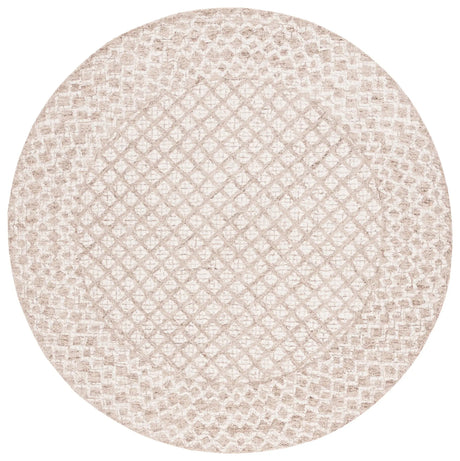 Safavieh Abstract 6'-0" x 6'-0" Rug in Ivory / Brown