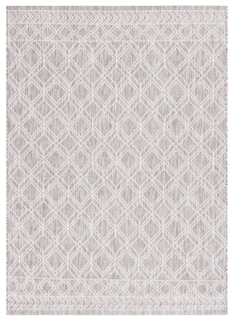 Safavieh Courtyard 4'-0" x 5'-7" Rug in Ivory / Beige Grey