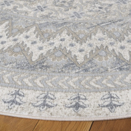 Safavieh Brentwood 6'-7" x 6'-7" Rug in Ivory / Grey