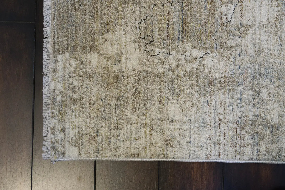 Dynamic Rugs Trevi 13253 Power Loomed Modern Cream/Beige/Grey Rug - Corner