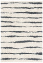 Safavieh Venus Shag 600 4'-0" x 6'-0" Rug in Ivory / Dark Grey