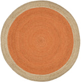 Safavieh Natural Fiber 10'-0" x 10'-0" Rug in Orange / Natural