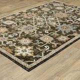 Oriental Weavers Sphinx Andorra 2396B Brown/ Multi Rug - angle detail