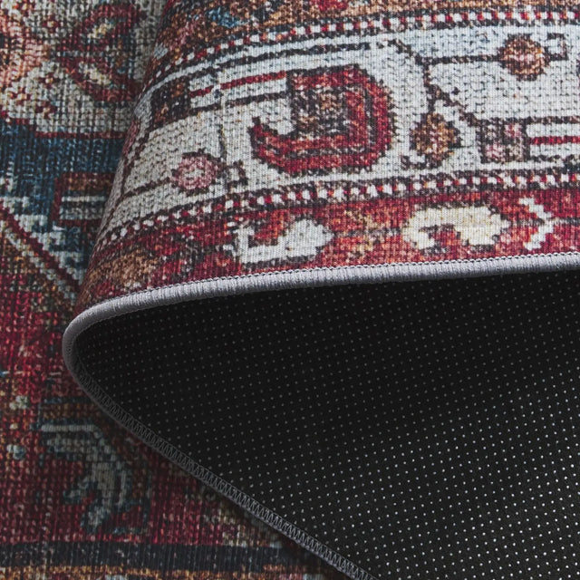 Safavieh Tucson 4'-0" x 6'-0" Rug in Blue / Rust