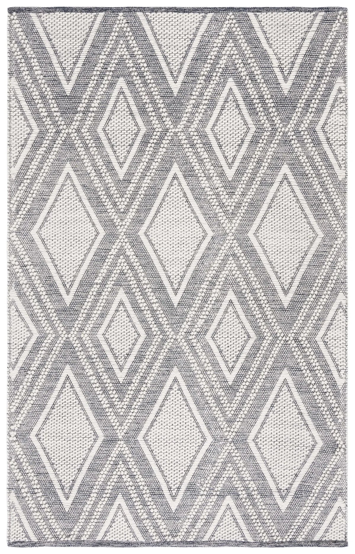 Safavieh Vermont 4'-0" x 6'-0" Rug in Ivory / Navy