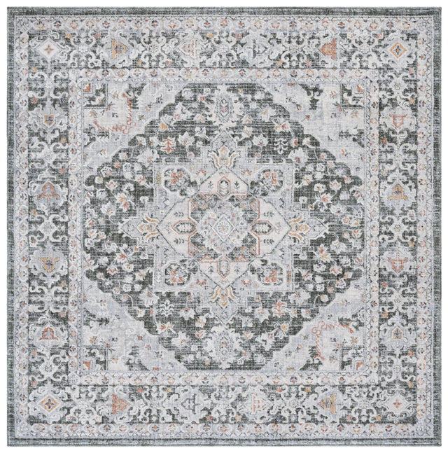 Safavieh Scarlett 400 6'-7" x 6'-7" Rug in Green / Ivory Rust
