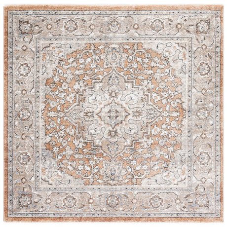 Safavieh Jasmine 5'-3" x 5'-3" Rug in Gold / Grey