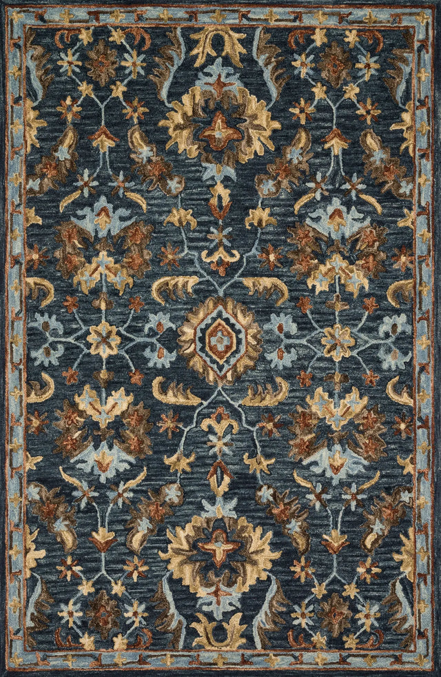 Loloi Victoria Vk-14 Denim / Multi Rugs - main flat