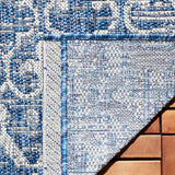 Safavieh Courtyard 5'-3" x 7'-7" Rug in Navy / Grey