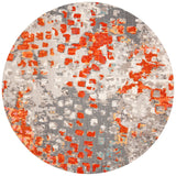 Safavieh Madison 10'-0" x 10'-0" Rug in Grey / Orange