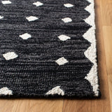 Safavieh Micro-Loop 5'-0" x 8'-0" Rug in Charcoal / Ivory