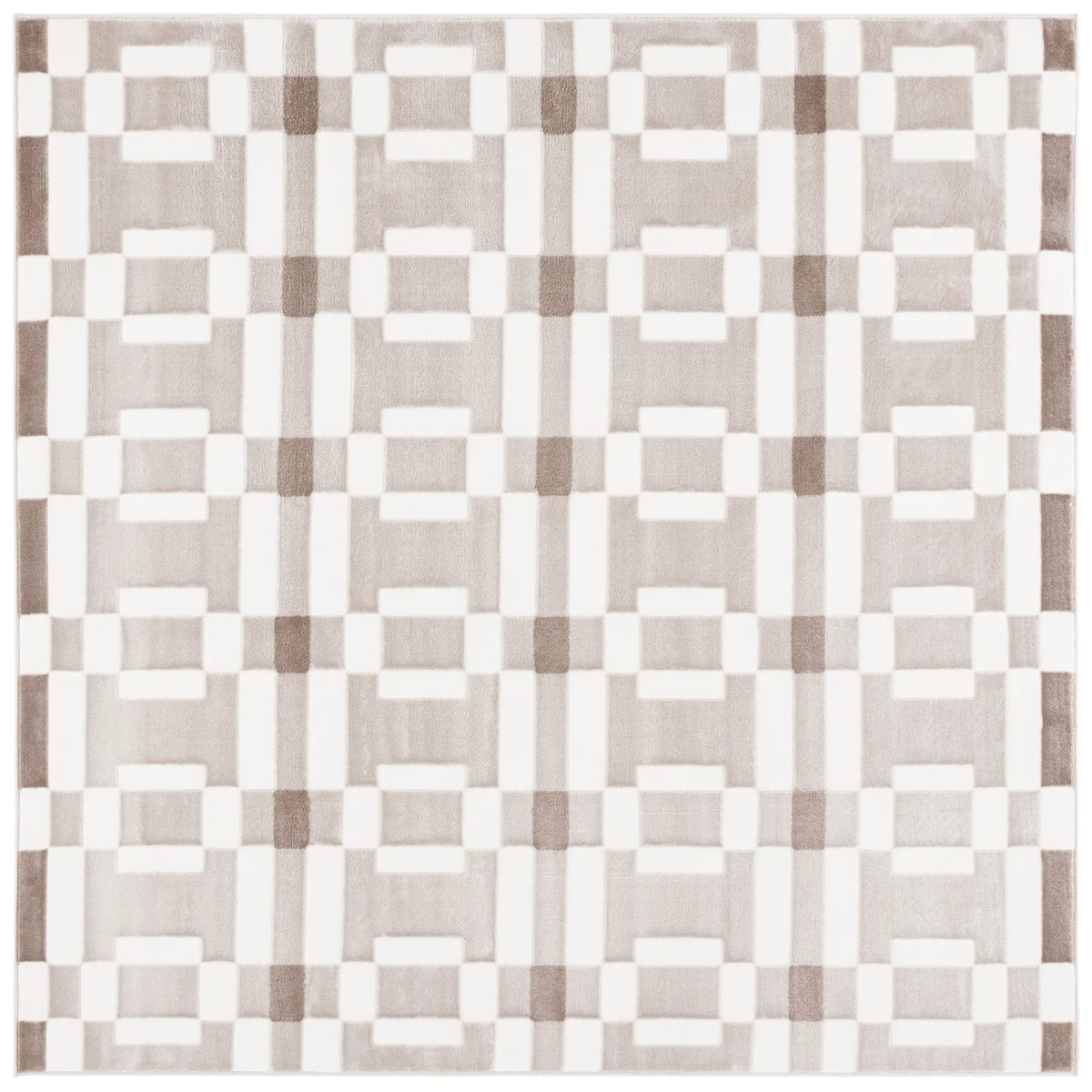 Safavieh Groove 6'-7" x 6'-7" Rug in Ivory / Beige