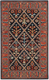 Safavieh Heritage 3'-0" x 5'-0" Rug in Navy / Red