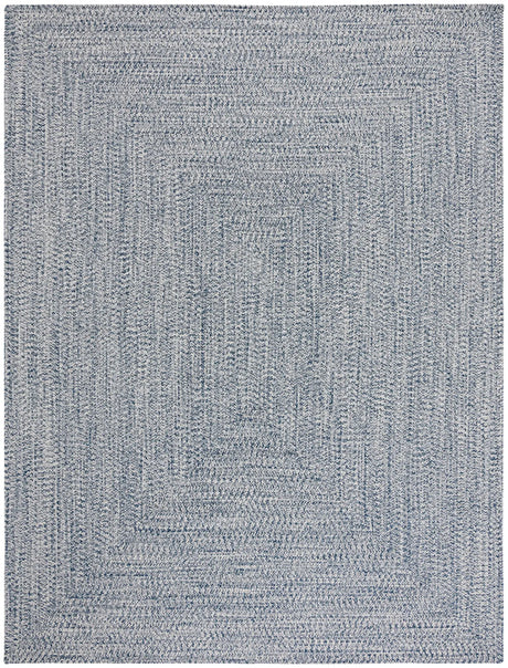 Safavieh Braided 10'-0" x 14'-0" Rug in Dark Blue / Ivory