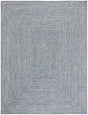 Safavieh Braided 10'-0" x 14'-0" Rug in Dark Blue / Ivory