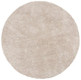Safavieh August Shag 500 6'-7" x 6'-7" Rug in Beige
