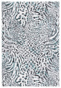 Safavieh Amsterdam 4'-0" x 6'-0" Rug in Ivory / Teal