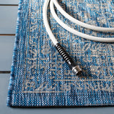 Safavieh Courtyard 5'-3" x 7'-7" Rug in Blue / Grey