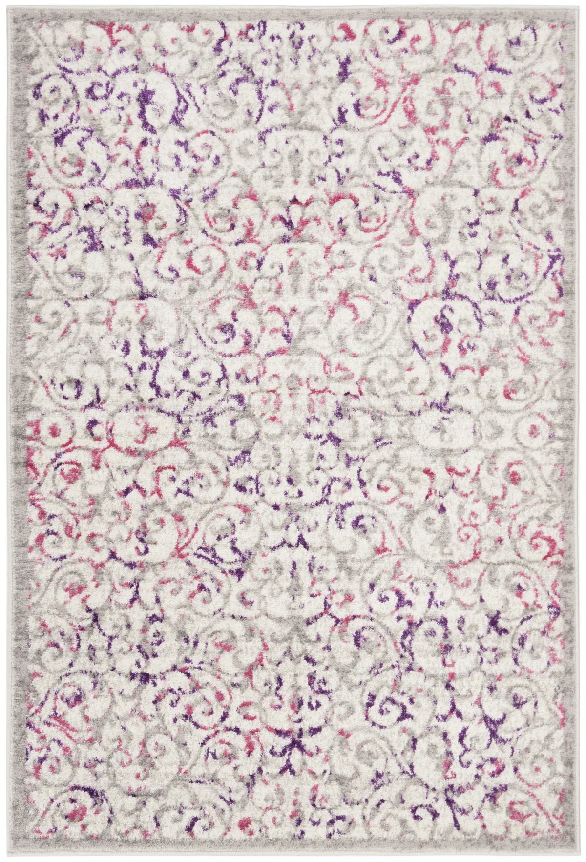 Safavieh Skyler 4'-0" x 6'-0" Rug in Ivory / Pink