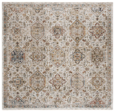 Safavieh Silverado 6'-4" x 6'-4" Rug in Ivory / Rust