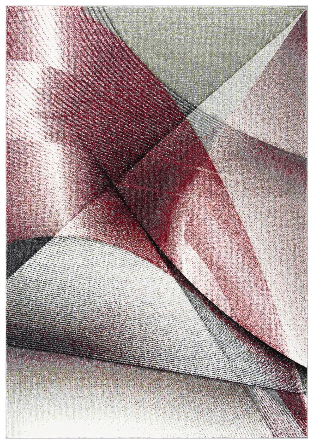Safavieh Hollywood 4'-0" x 6'-0" Rug in Grey / Red