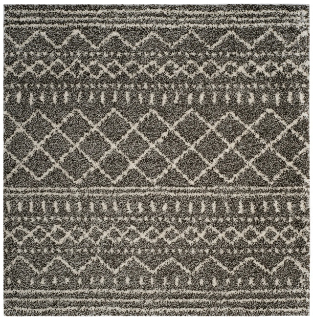 Safavieh Arizona Shag 6'-7" x 6'-7" Rug in Brown / Ivory