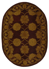 Safavieh Heritage 4'-6" x 6'-6" Rug in Maroon