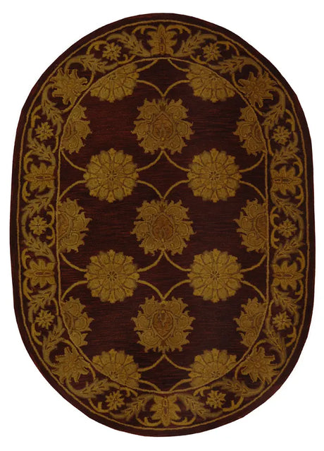 Safavieh Heritage 4'-6" x 6'-6" Rug in Maroon