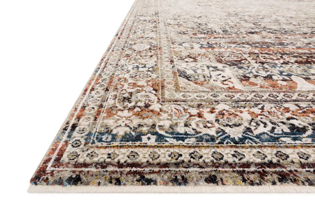Loloi Theia The-05 Taupe/Brick Rug - rug corner