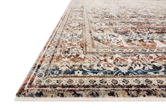 Loloi Theia The-05 Taupe/Brick Rug - rug corner