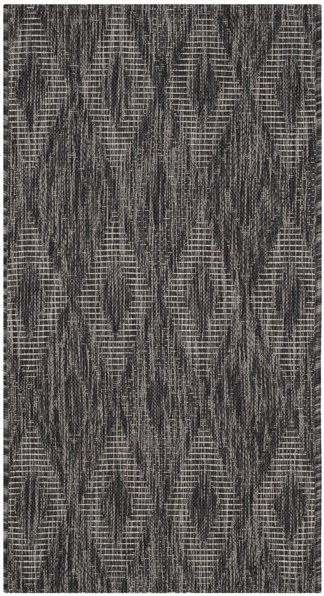 Safavieh Courtyard 2'-0" x 3'-7" Rug in Black / Black