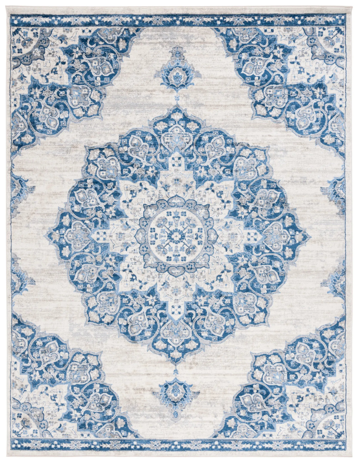 Safavieh Brentwood 10'-0" x 13'-0" Rug in Ivory / Navy