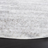 Safavieh Tahoe Shag 6'-7" x 6'-7" Rug in Ivory / Grey
