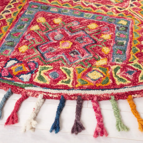 Safavieh Aspen 5'-0" x 5'-0" Rug in Red / Blue