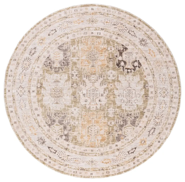 Safavieh Martha Stewart Adeline 6'-3" x 6'-3" Rug in Green / Ivory