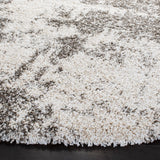 Safavieh Hudson Shag 7'-0" x 7'-0" Rug in Ivory / Grey