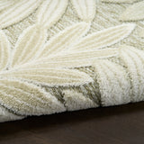Nourison Aloha ALH18 Machine Made Ivory, Sage Rug