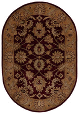 Safavieh Classic 4'-6" x 6'-6" Rug in Burgundy / Gold