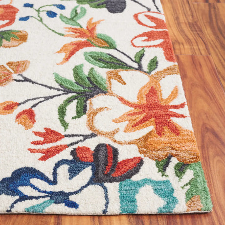 Safavieh Jardin 4'-0" x 6'-0" Rug in Ivory / Orange