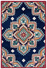 Safavieh Blossom 4'-0" x 6'-0" Rug in Navy / Ivory