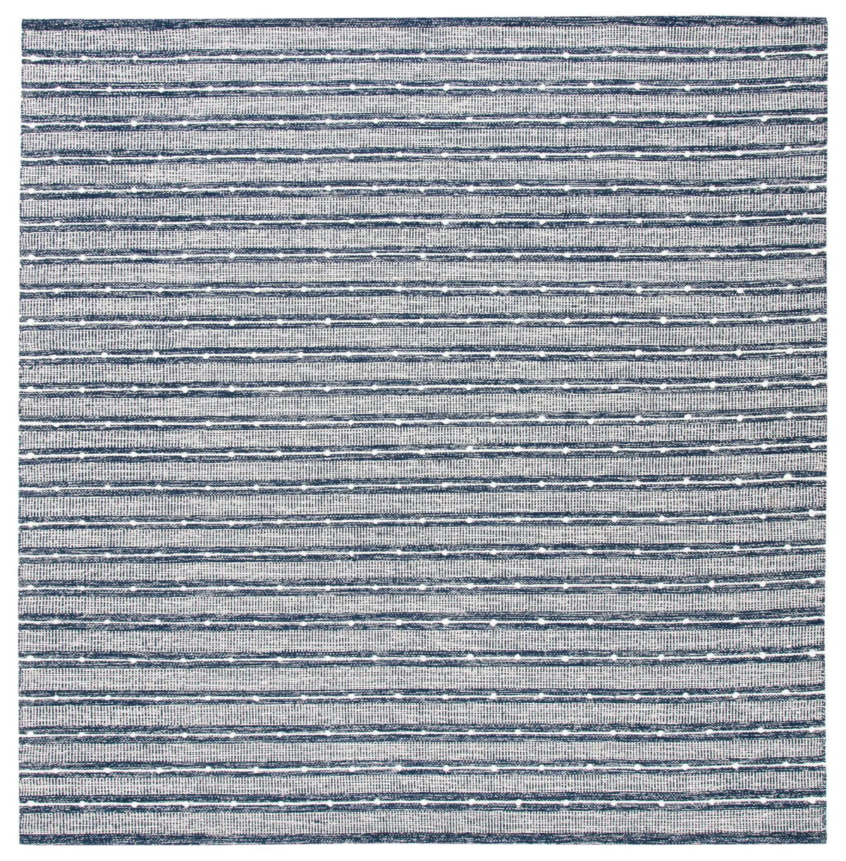 Safavieh Striped Kilim 7'-0" x 7'-0" Rug in Navy / Blue